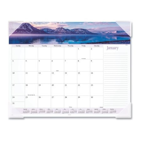 At-A-Glance AT-A-GLANCE Landscape Panoramic Desk Pad, 22 x 17, Landscapes, 2022 89802